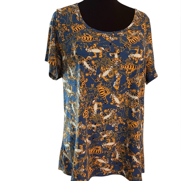New LuLaRoe Disney Classic T Top Tiger Blue Orange SZ 2 XL SZ 20-22 - Picture 1 of 8